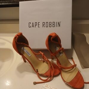 Cape Robbin Pink Lace-Up Sandals